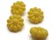 4 19mm Vintage Yellow Flower Plastic Shank Buttons Sewing Notions